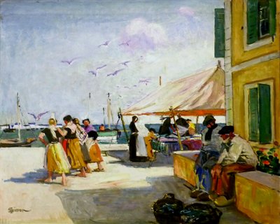 Quai de Kerity by Lucien Simon